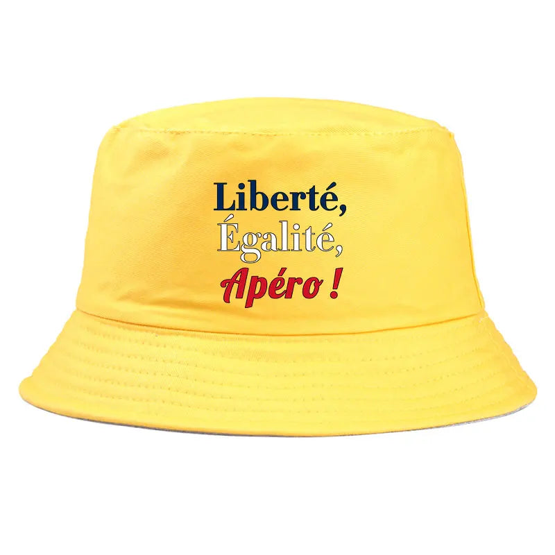 Liberté Égalité Apéro Reversible Bucket Hat Unisex