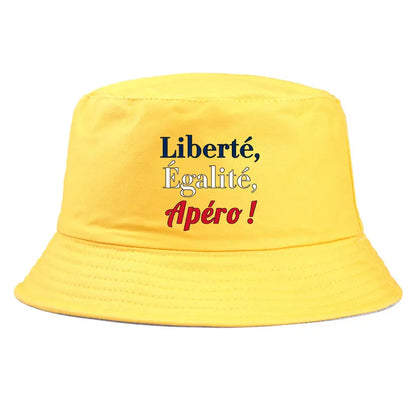 Liberté Égalité Apéro Reversible Bucket Hat Unisex