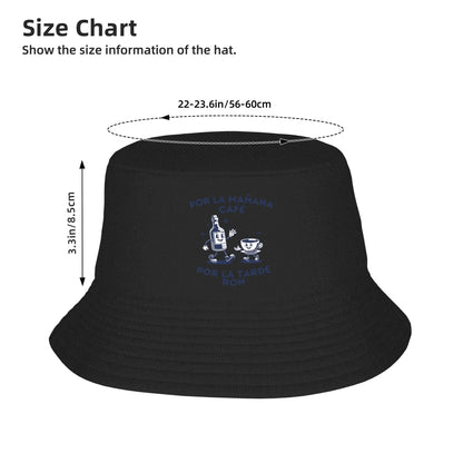 Cafe By Morning Rum By Afternoon Bucket Hat