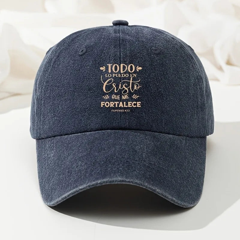 Christian Faith Washed Baseball Cap