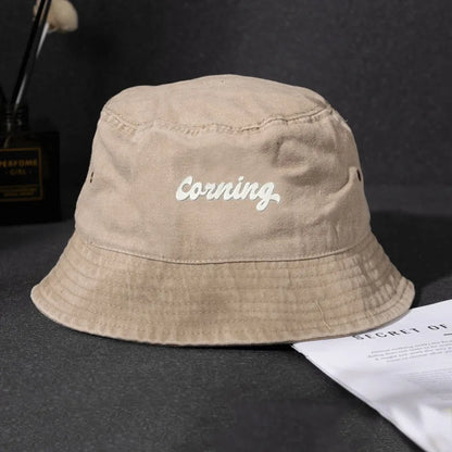 Distressed Duck Embroidered Denim Bucket Hat Streetwear Style