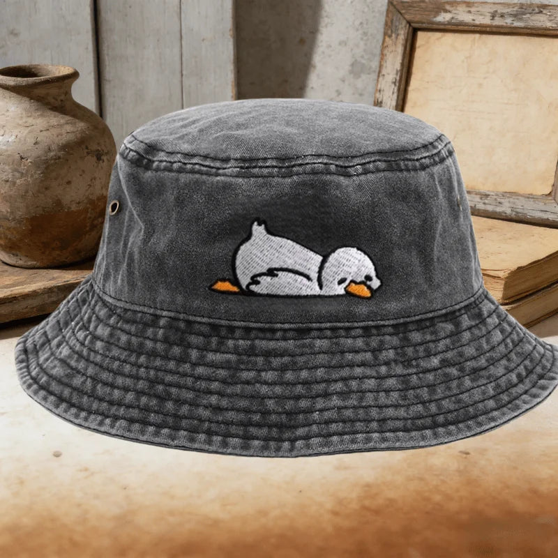 Adorable Duck Pattern Couples Casual Bucket Hat