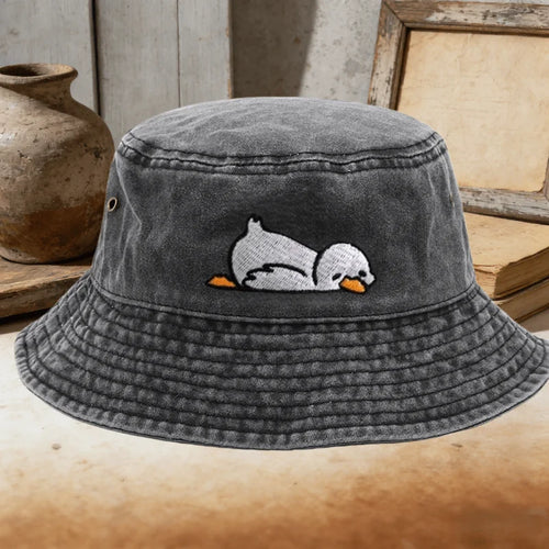 Adorable Duck Pattern Couples Casual Bucket Hat