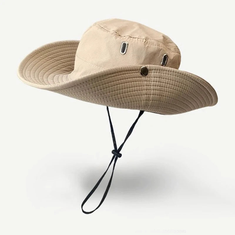 Wide Brim UV Protection Hiking Fishing Bucket Hat