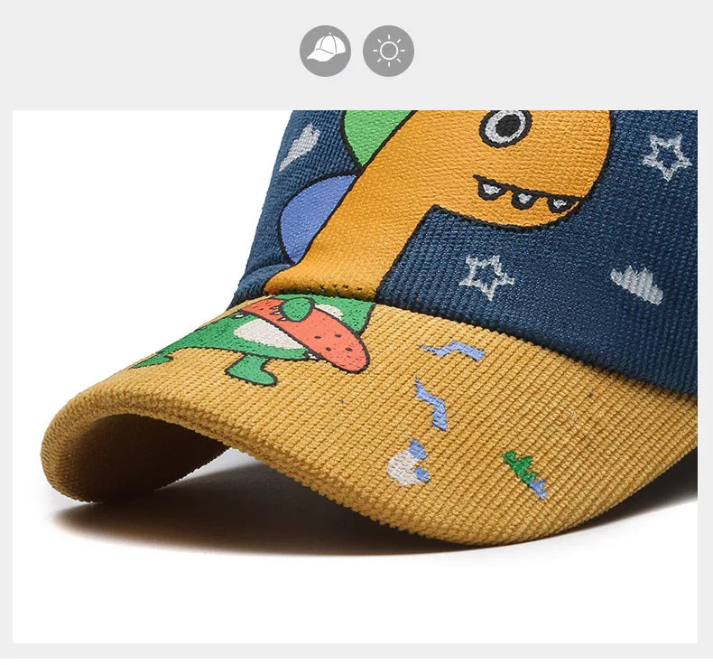 Four Seasons Little Dinosaurs Children's Hats Children's Baseball Caps