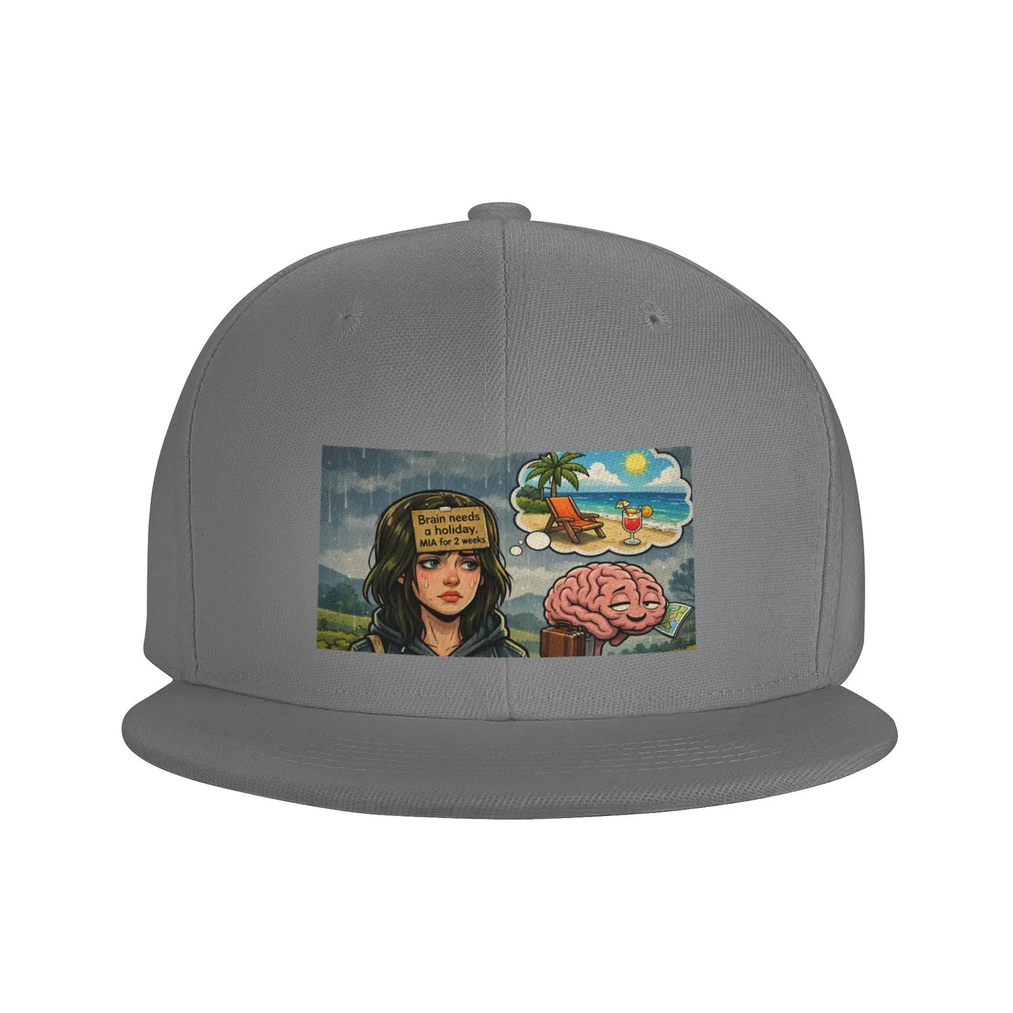 Mentally Checked Out Snapback Cap