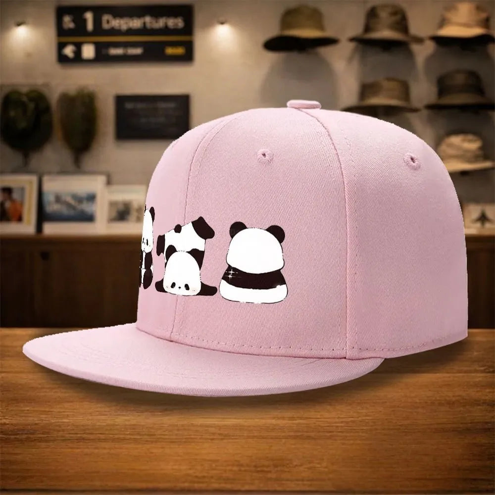 Cute Panda Group Snapback Cap