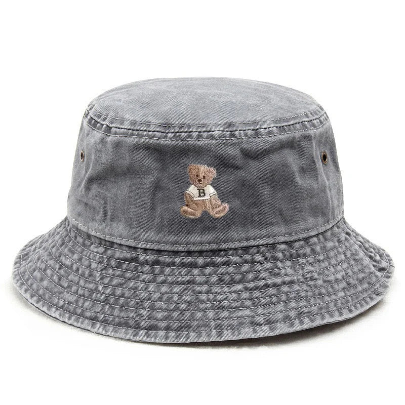 Teddy Bear Vintage Washed Bucket Hat