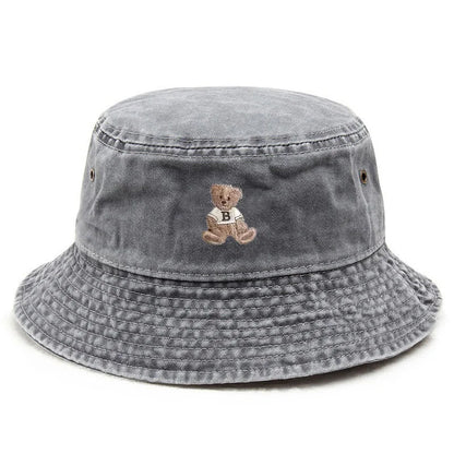 Teddy Bear Vintage Washed Bucket Hat