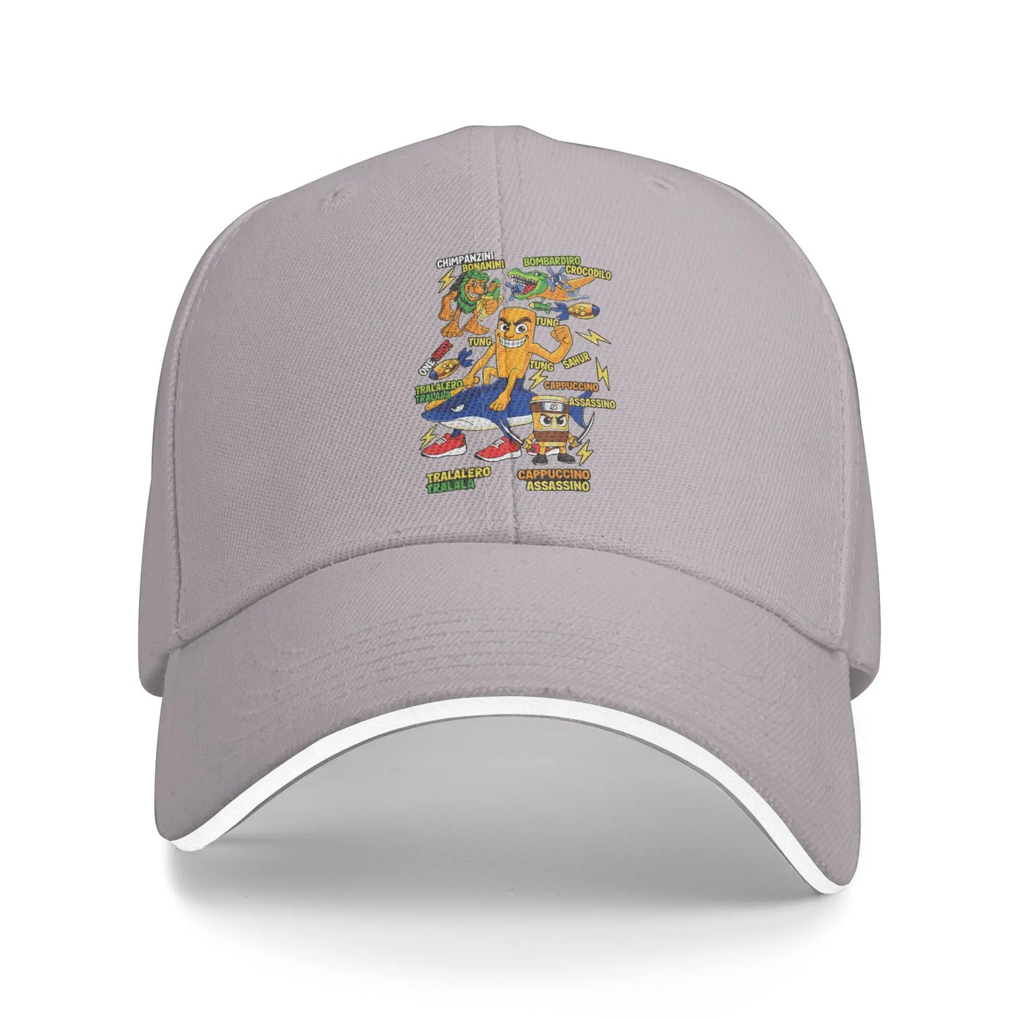 Italian Brainrot Meme Characters Baseball Cap