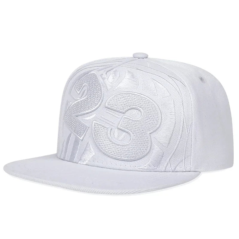 23 Basketball Embroidered Unisex Hip-Hop Snapback Cap