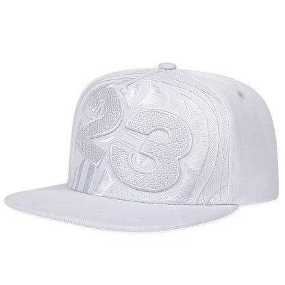 23 Basketball Embroidered Unisex Hip-Hop Snapback Cap
