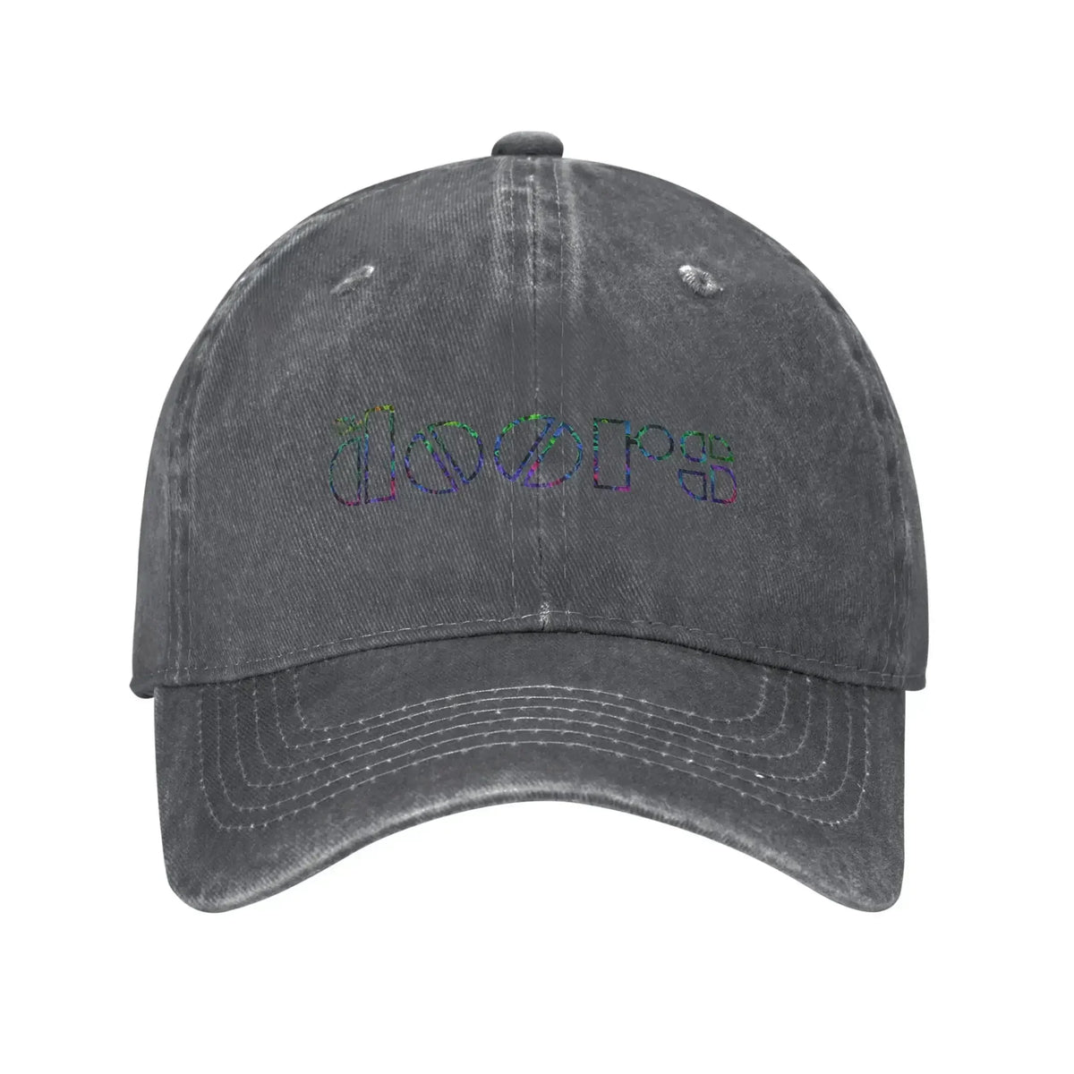 Vintage The Doors Band Logo Distressed Snapback Baseball Cap