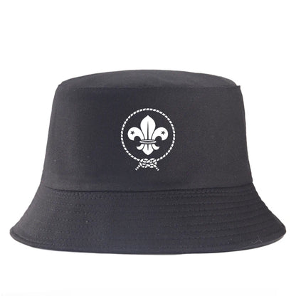 Vintage Fleur De Lis Cotton Bucket Hat
