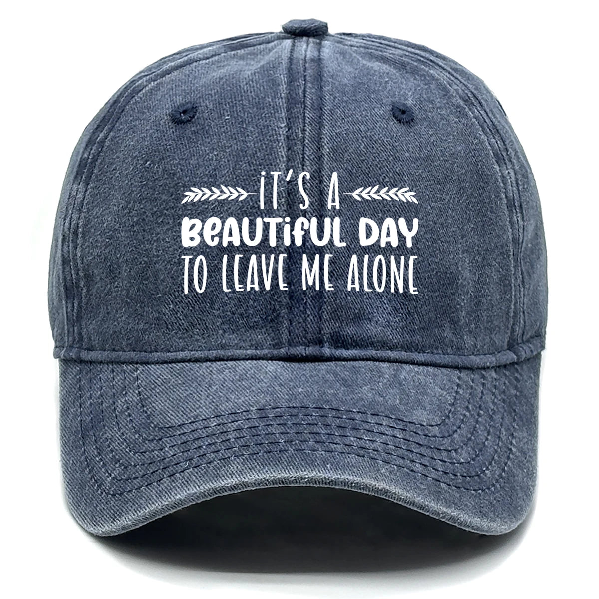 Vintage Washed Cotton Phrase Baseball Cap