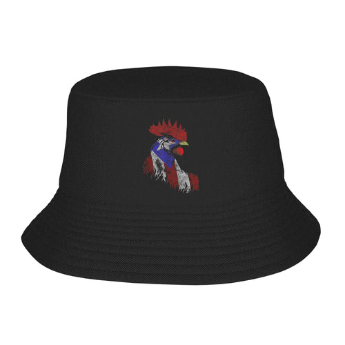 Puerto Rican Rooster Flag Bucket Hat