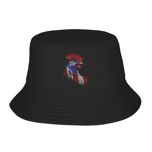 Puerto Rican Rooster Flag Bucket Hat
