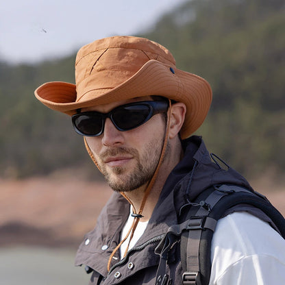 Adjustable Breathable Wide Brim Outdoor Bucket Hat