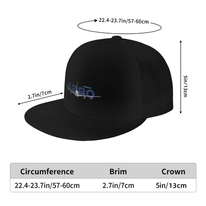 Airbus A380 Japanese Minimalist Aviation Snapback Cap