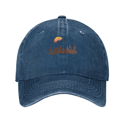 Sunset Mountain Adventure Baseball Cap