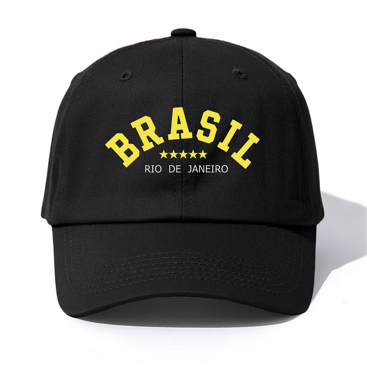Brasil Retro Print Adjustable Baseball Cap