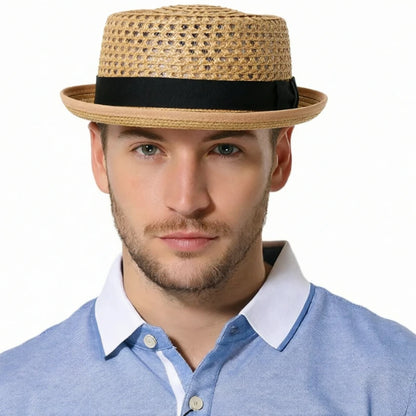 Man Summer Straw Hat Depot Unisex Lightweight Classic Size 58-60cm