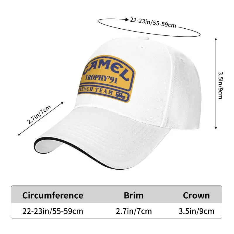Custom Camel Trophy 91 Print Baseball Cap Peaked Cap Unisex