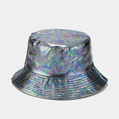 Pu Solid Color Bucket Hat