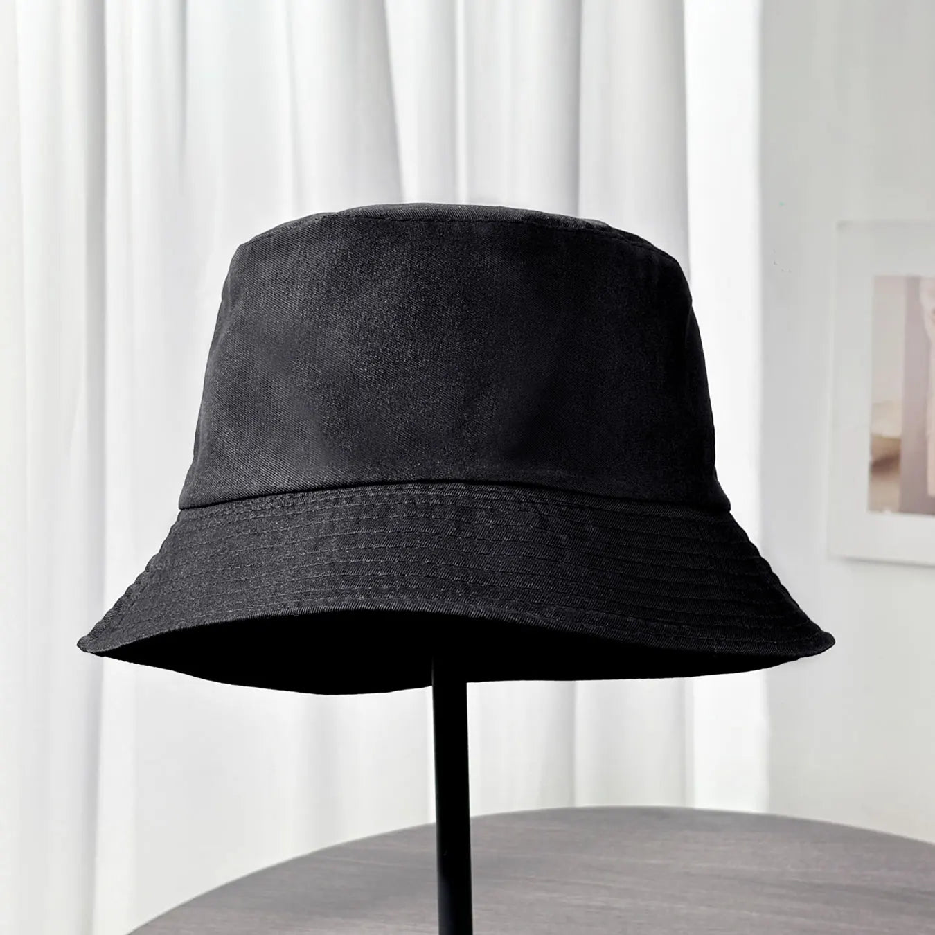 Classic Plain Black Fisherman's Hat