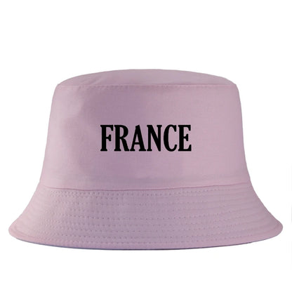 France Print Streetwear Support Bucket Hat Unisex