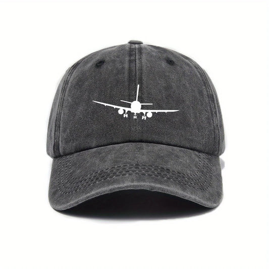 Airplane Print Outdoor Baseball Cap
