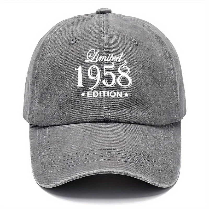 49.73 Meter Washed Letter Baseball Cap