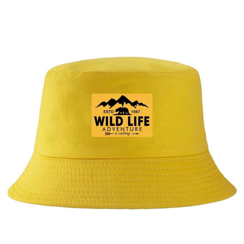 Wildlife Print Reversible Summer Bucket Hat