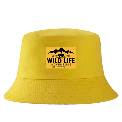 Wildlife Print Reversible Summer Bucket Hat