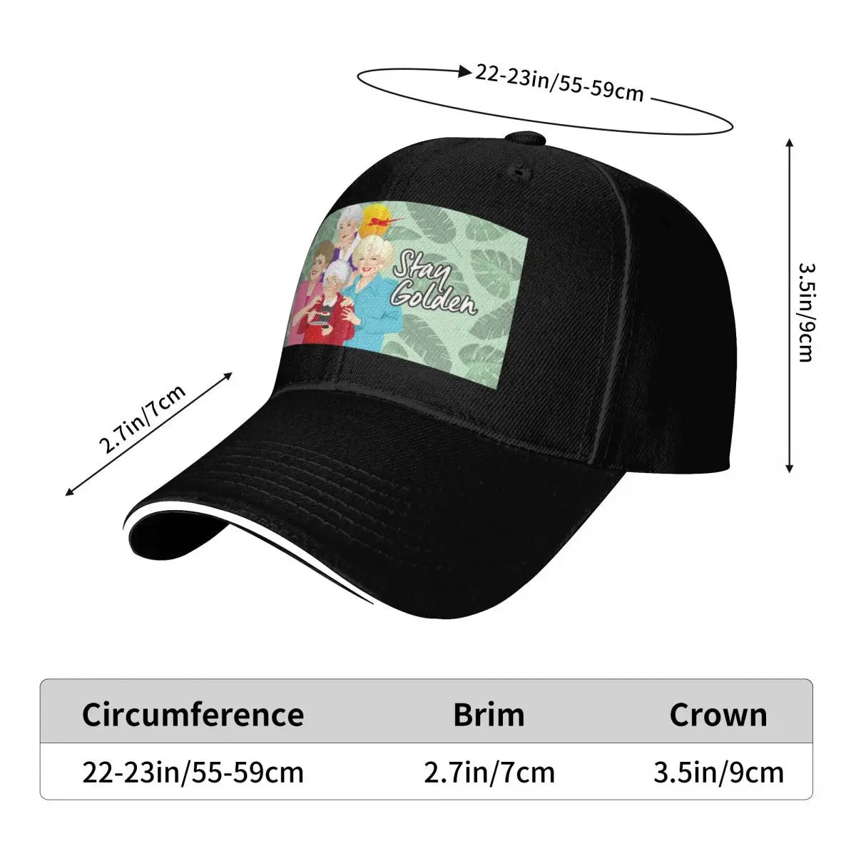 Stay Golden UPF 50+ Breathable Mesh Baseball Cap