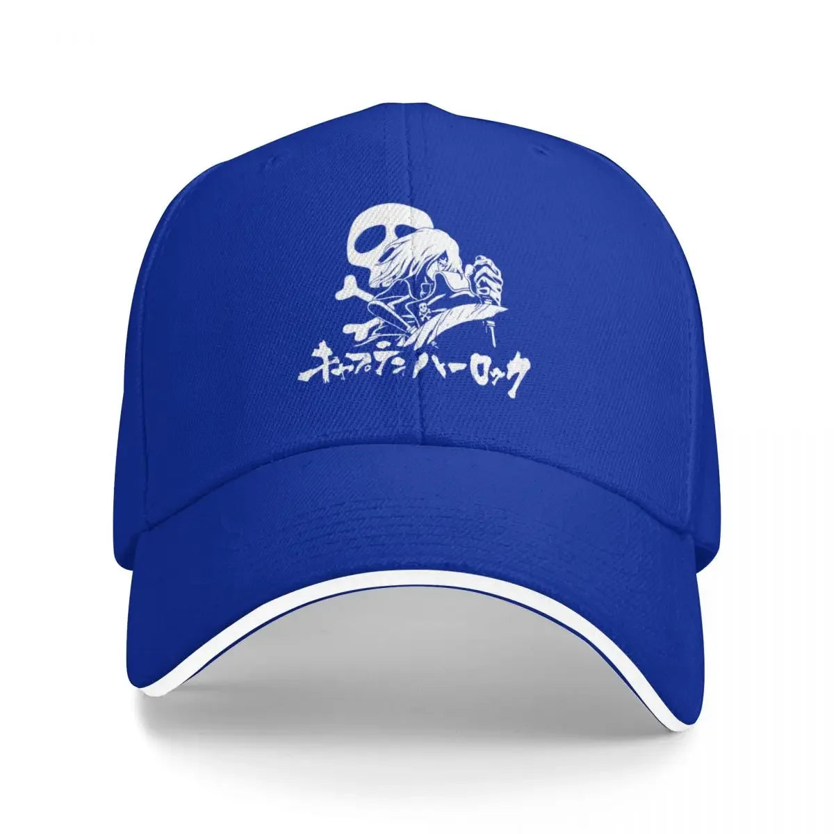 Harlock White Custom Dad Baseball Cap