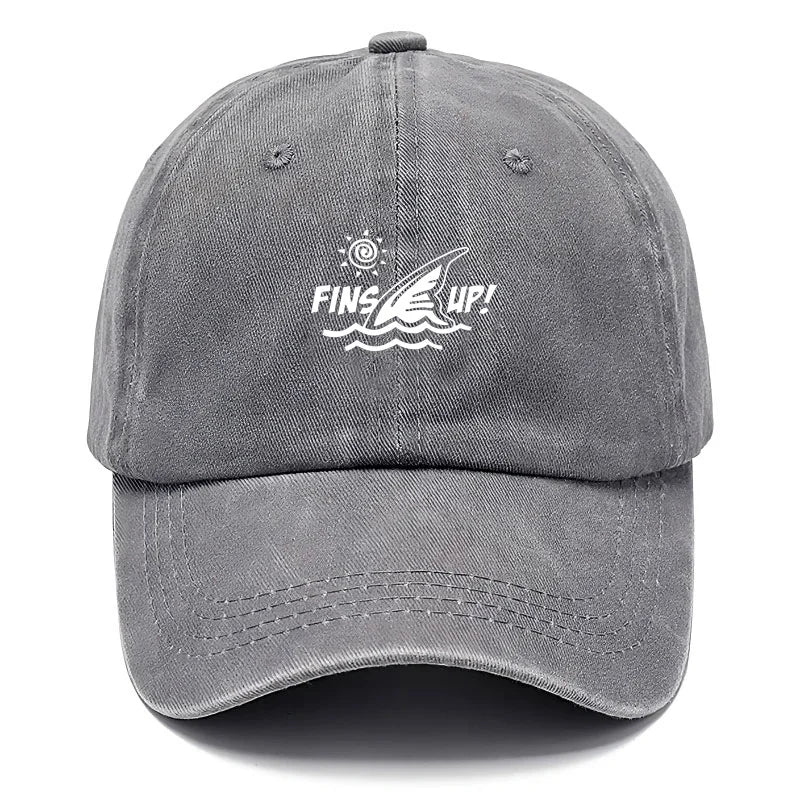 Fins Up Beach Life Baseball Cap