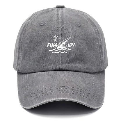 Fins Up Beach Life Baseball Cap