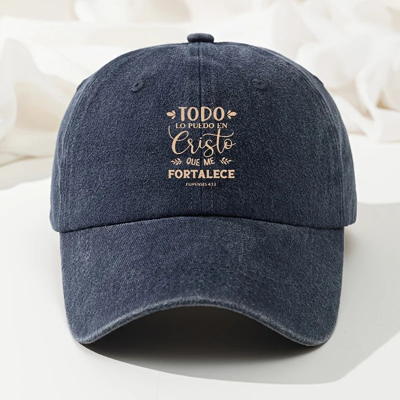 Christian Faith Washed Baseball Cap