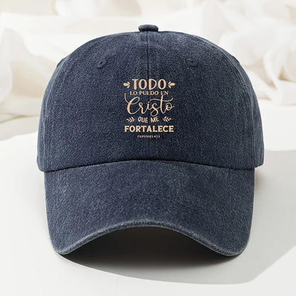 Christian Faith Washed Baseball Cap