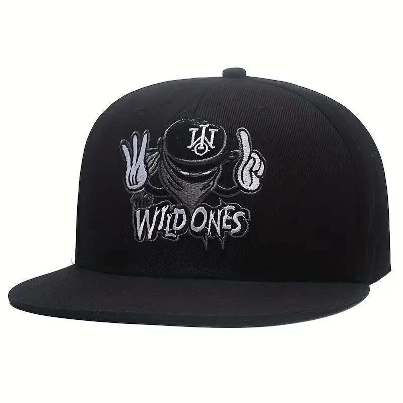 Ninja Letter Embroidered Adjustable Hip Hop Snapback Cap