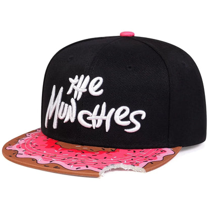 New Sweet Donut The Trendy Street Hip Hop Hat Skateboarding Hat Outdoor Sports Casual Sunshade Hat Male Female Same Baseball Hat Size 50-55cm