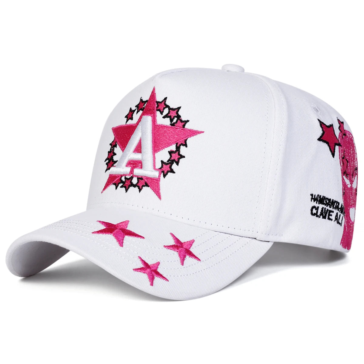 Unisex A Letter Pentagram Embroidered Baseball Cap
