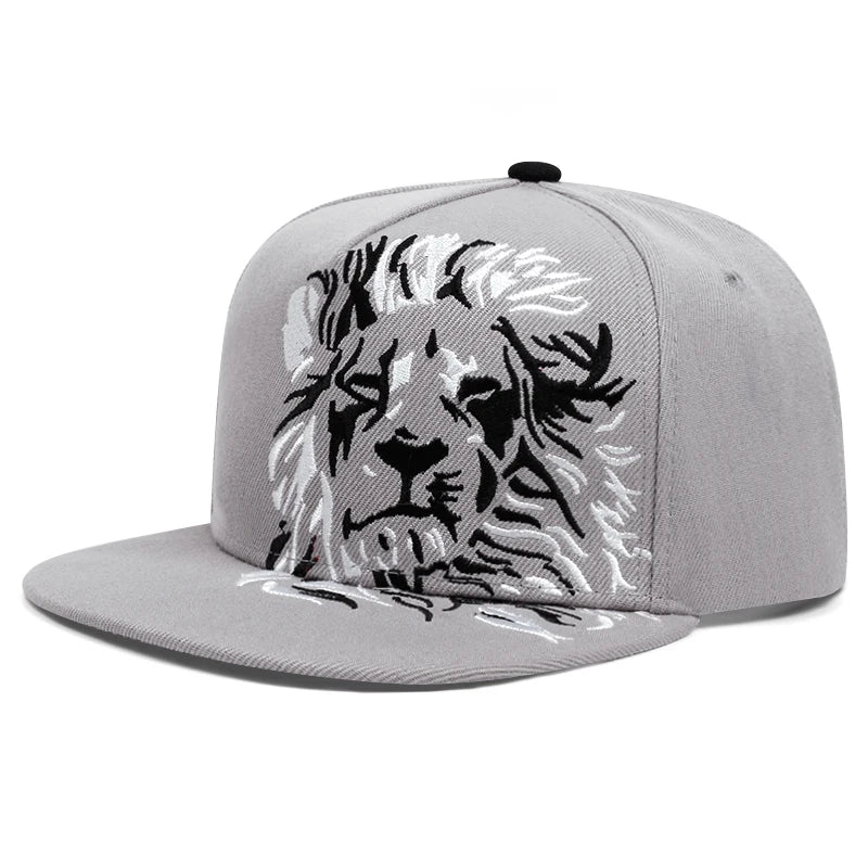 Lion Eagle Embroidered Hip Hop Snapback Cap