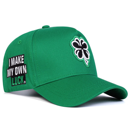 Clover Embroidery Mesh Outdoor Baseball Cap