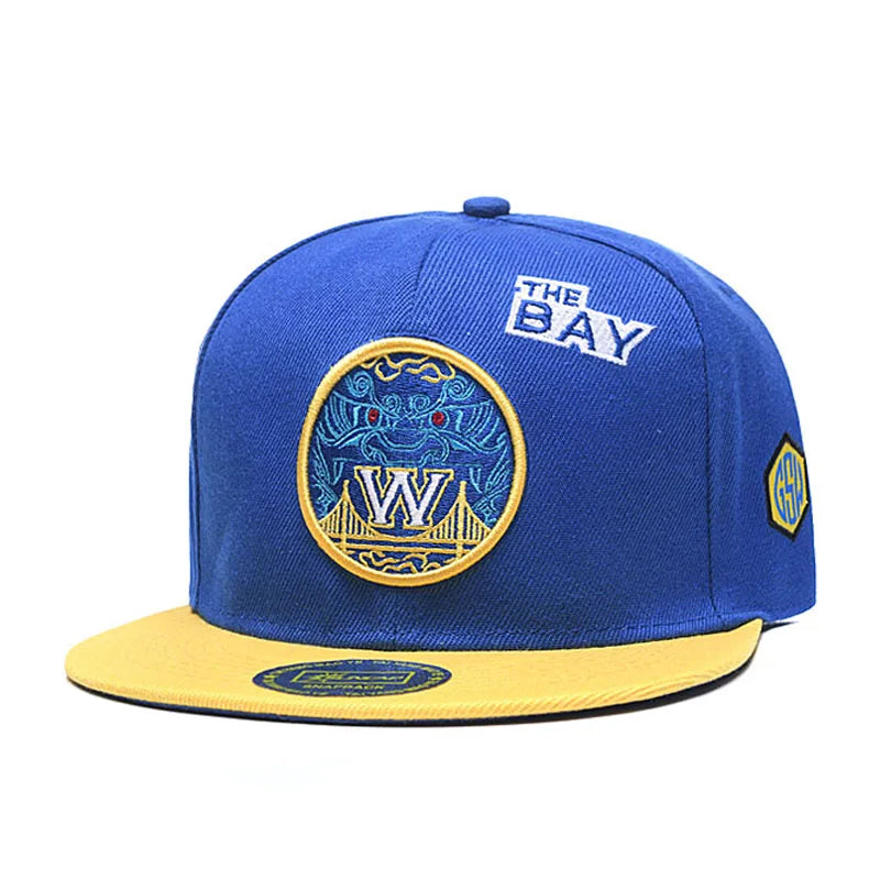 Charlotte Cap Blue Basketball Hip-Hop Snapback Cap