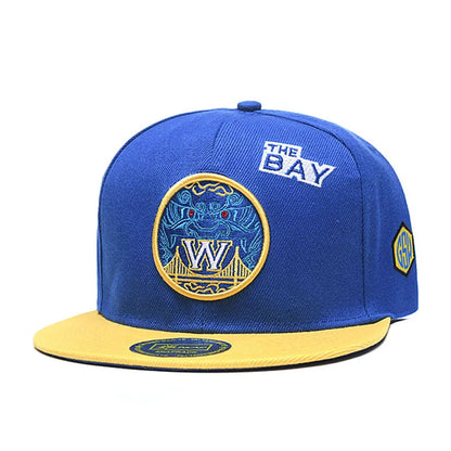 Charlotte Cap Blue Basketball Hip-Hop Snapback Cap