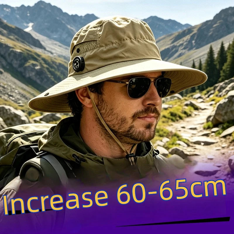 60-65CM Large Size Quick Dry UV Protection Bucket Hat