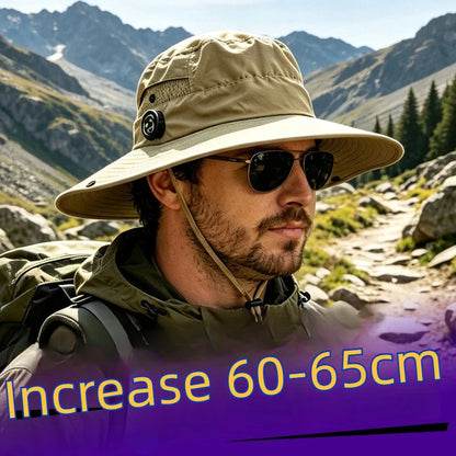 60-65CM Large Size Quick Dry UV Protection Bucket Hat