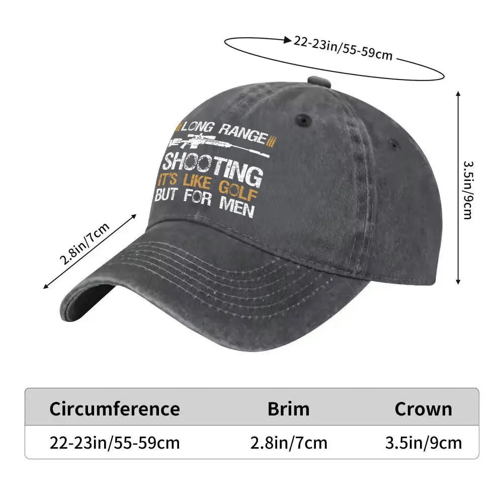 Sniper Shooting Golf Baseball Cap